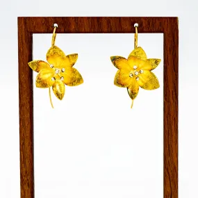 Anantara Two Tone Lotus Flower Earrings