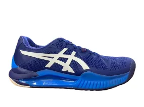 Asics scarpa da tennis da uomo Gel Resolution 8 1041A079 405 blu bianco