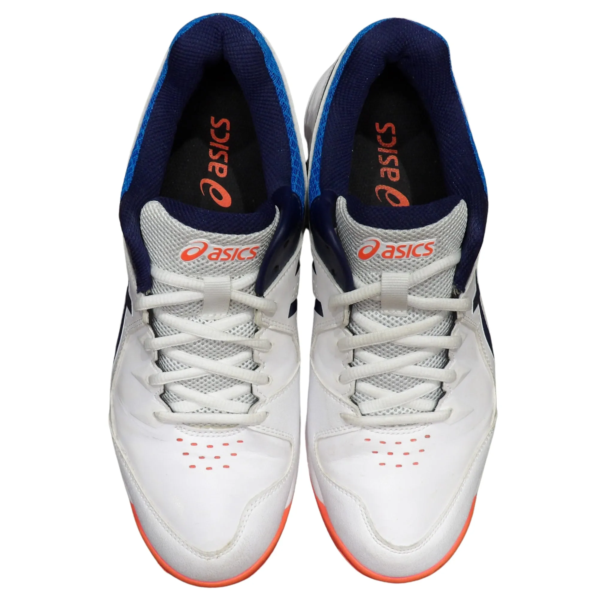 Asics Shoes, Gel-Peake Cricket Shoes White/Blue/Orange