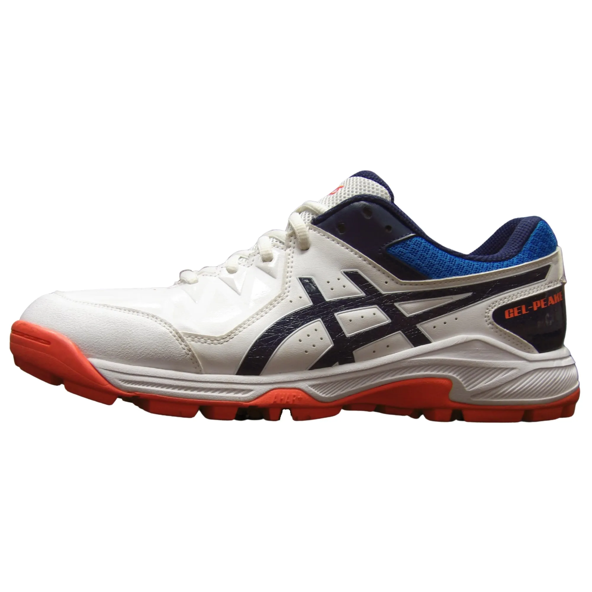 Asics Shoes, Gel-Peake Cricket Shoes White/Blue/Orange