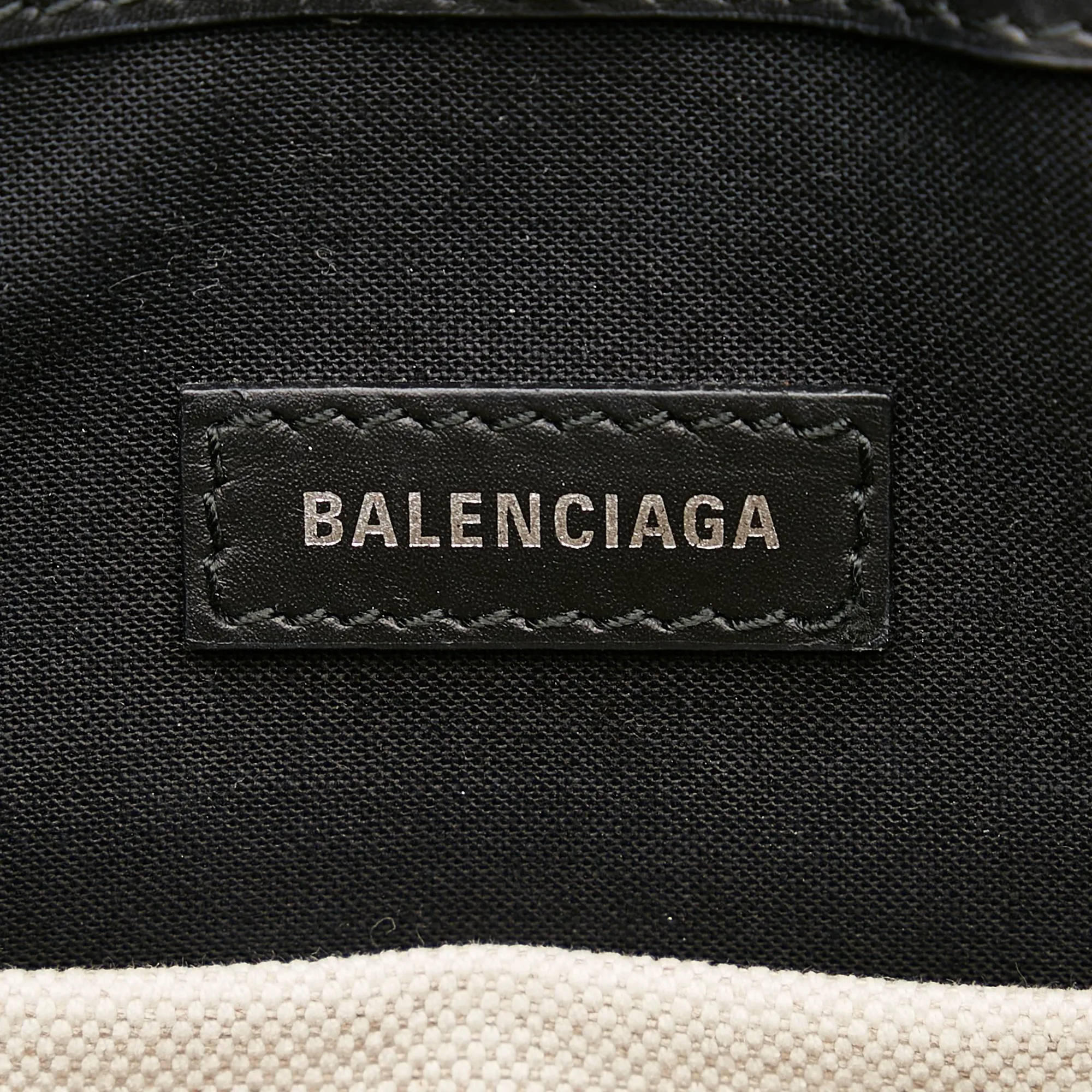 Balenciaga Navy Pochette S Canvas Crossbody Bag (SHG-29713)