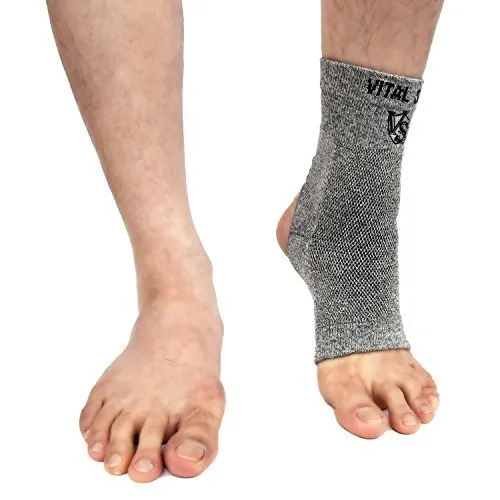 Bamboo Charcoal and Germanium Ankle Sleeve - Opening (1PC)