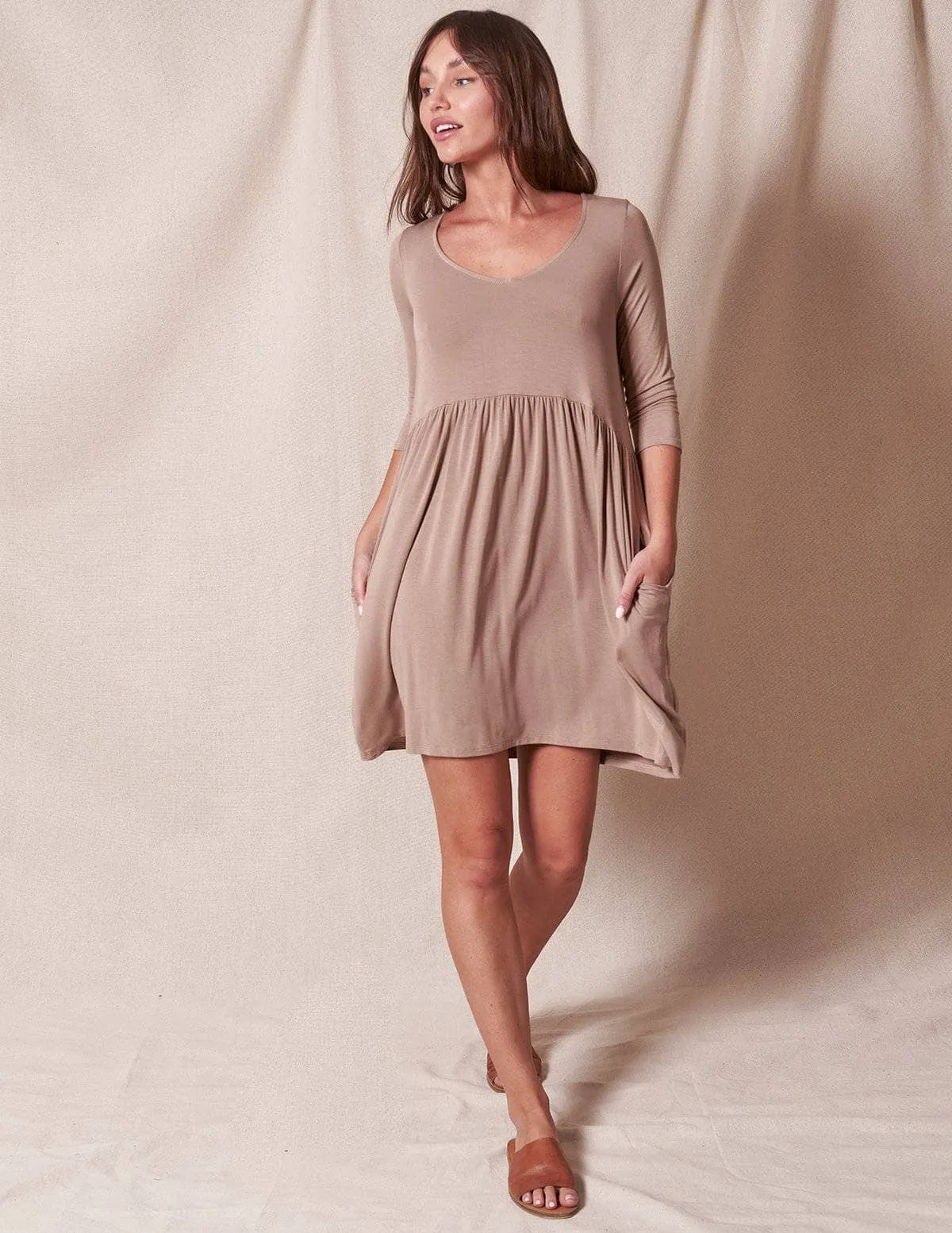 Bamboo Empire Tunic Dress