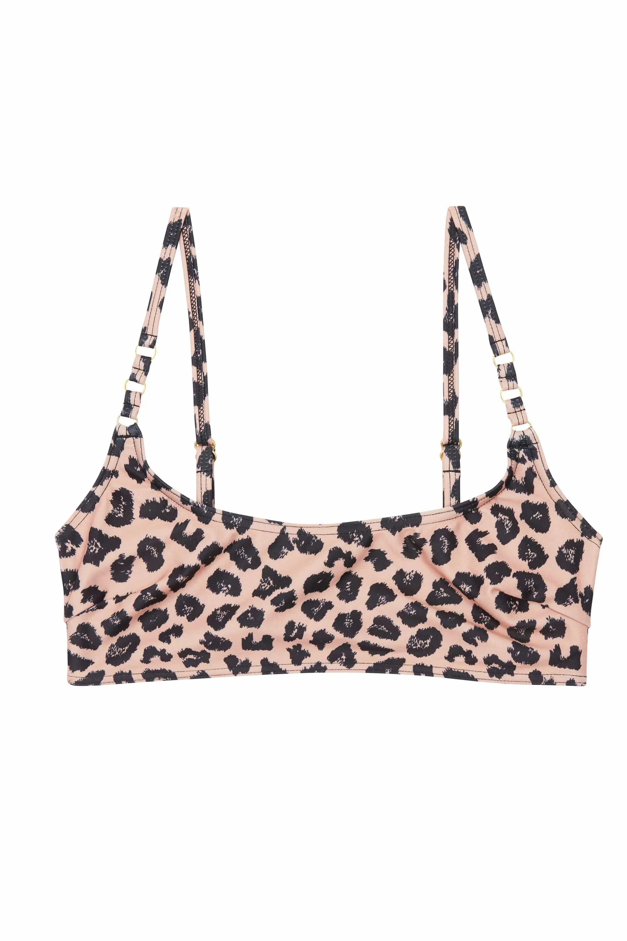 Brown Eco Leopard Bikini Top