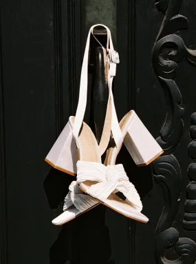 Calista Heels Ivory Satin