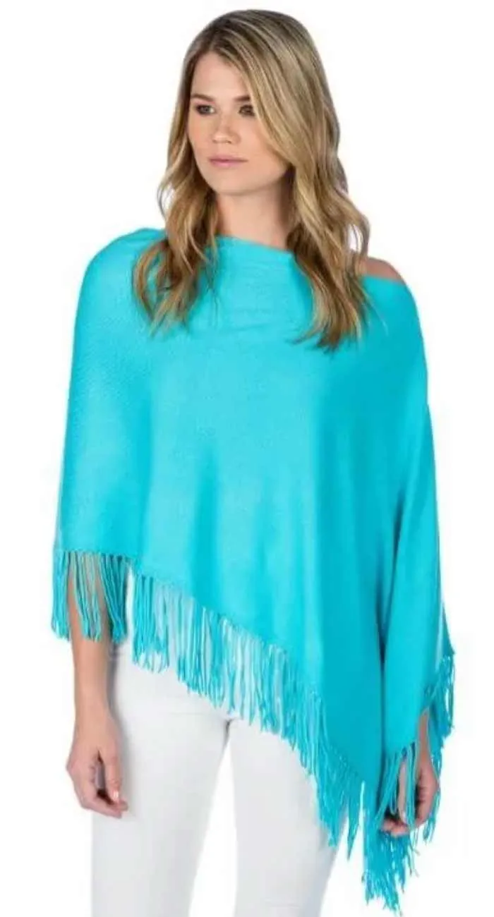 Caroline Grace Trade Wind Fringe Poncho Dress Topper