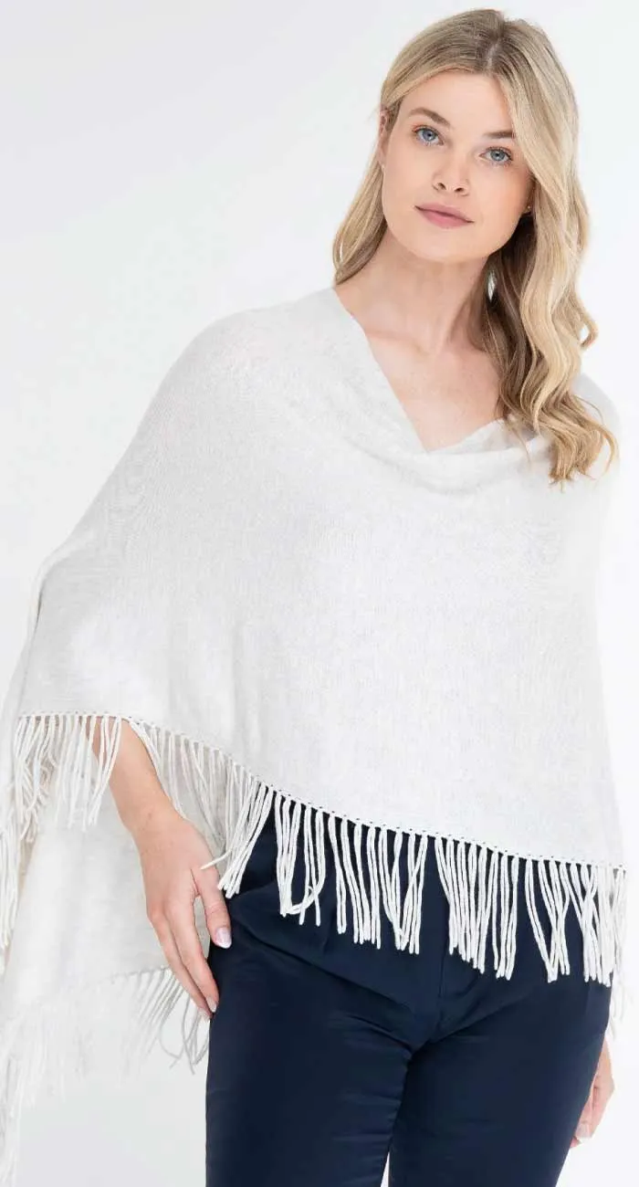 Caroline Grace Trade Wind Fringe Poncho Dress Topper