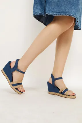 DENIM WEDGE WOMEN'S SLINGBACK SHOE