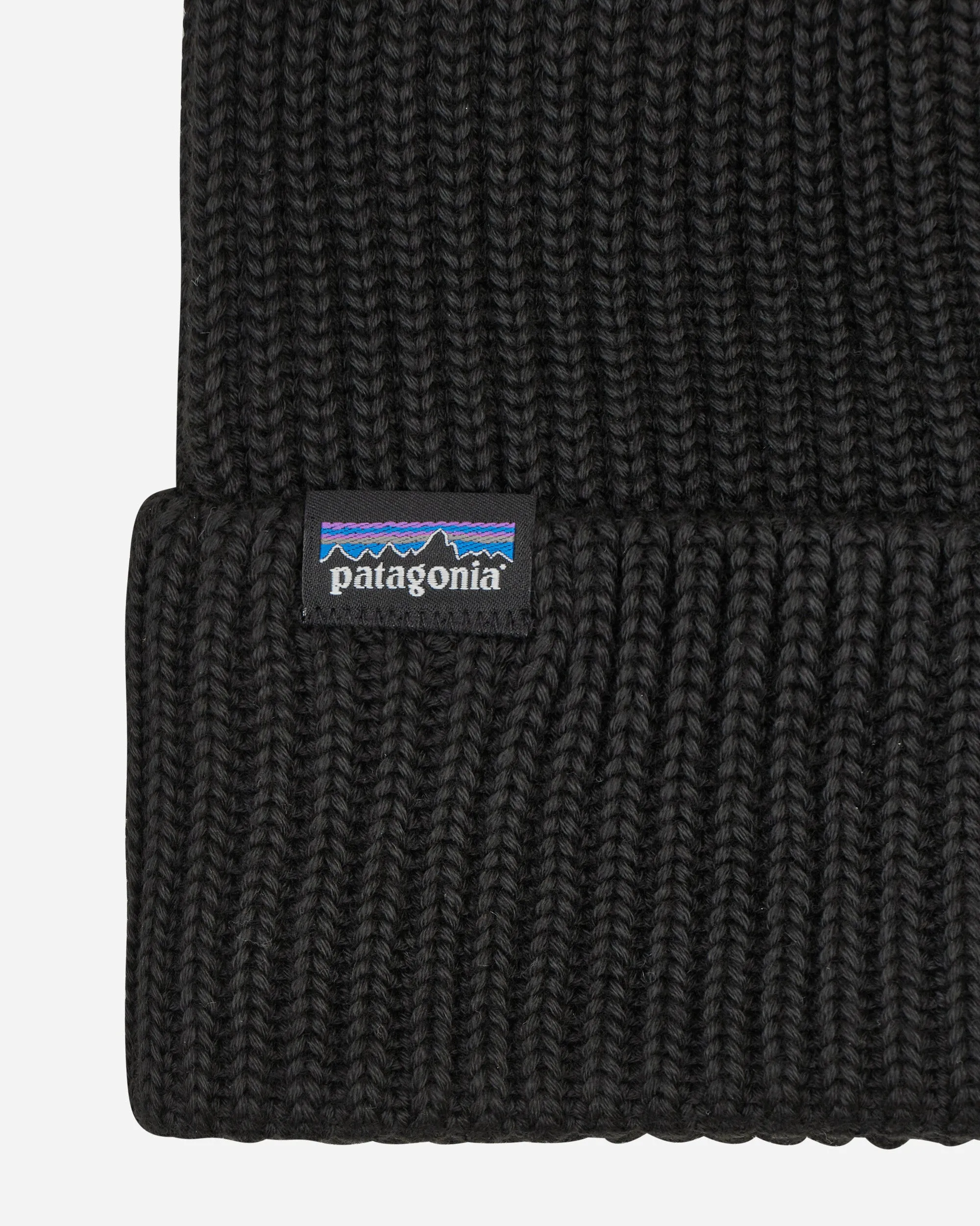 Fisherman's Rolled Beanie Black