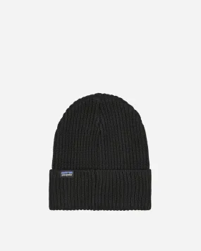 Fisherman's Rolled Beanie Black