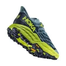 Men's Hoka Speedgoat 5 (Stone Blue/Dark Citron)