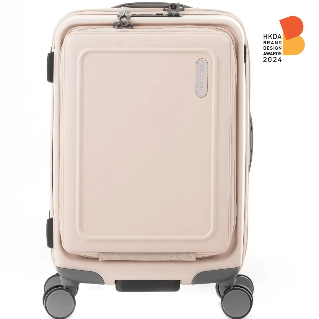 MONOCOZZI URBANITE|34L/72L/118L Expandable 4 wheels TSA Lock Top Flip Suitcase - Nude