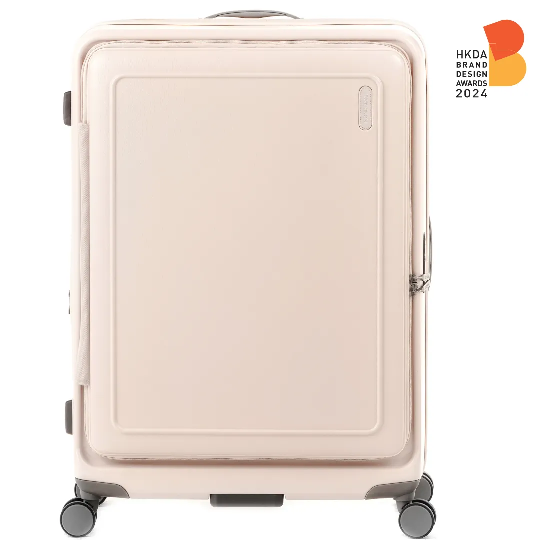 MONOCOZZI URBANITE|34L/72L/118L Expandable 4 wheels TSA Lock Top Flip Suitcase - Nude