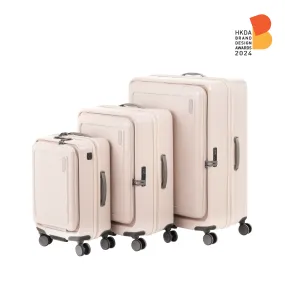 MONOCOZZI URBANITE|34L/72L/118L Expandable 4 wheels TSA Lock Top Flip Suitcase - Nude