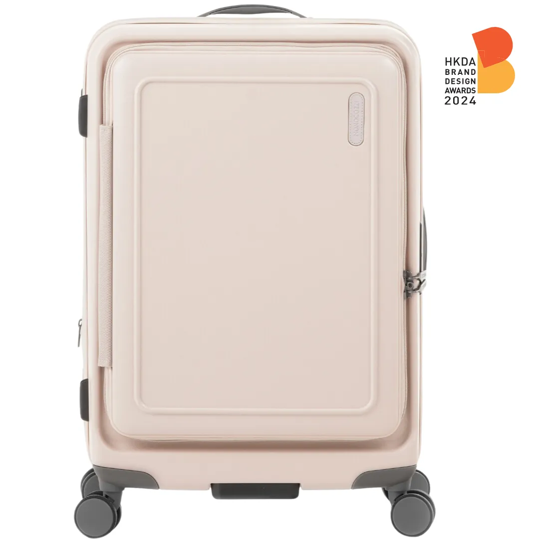 MONOCOZZI URBANITE|34L/72L/118L Expandable 4 wheels TSA Lock Top Flip Suitcase - Nude