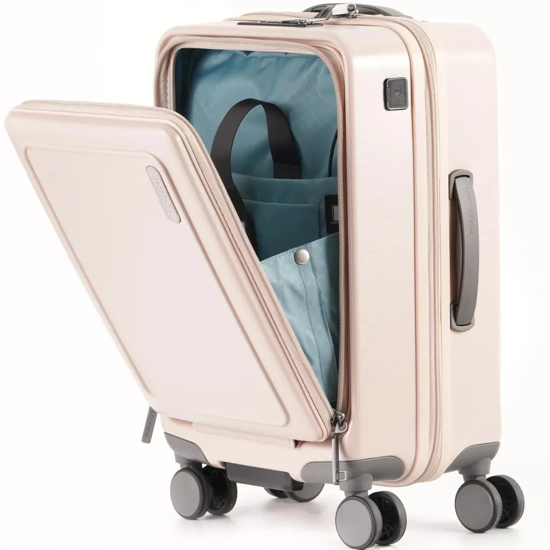 MONOCOZZI URBANITE|34L/72L/118L Expandable 4 wheels TSA Lock Top Flip Suitcase - Nude