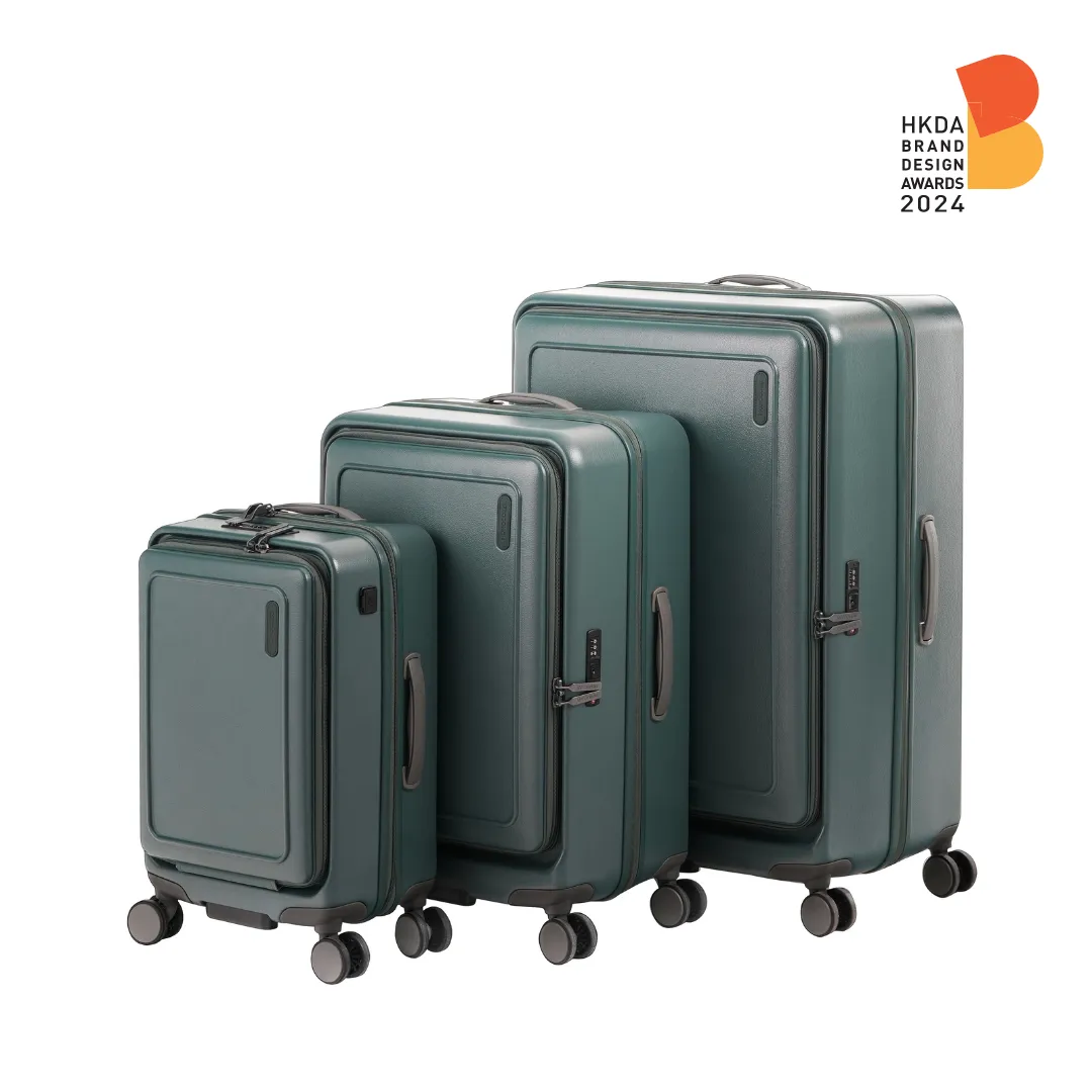 MONOCOZZI URBANITE|34L/72L/118L Expandable 4 wheels TSA Lock Top Flip Suitcase - Smoky Olive