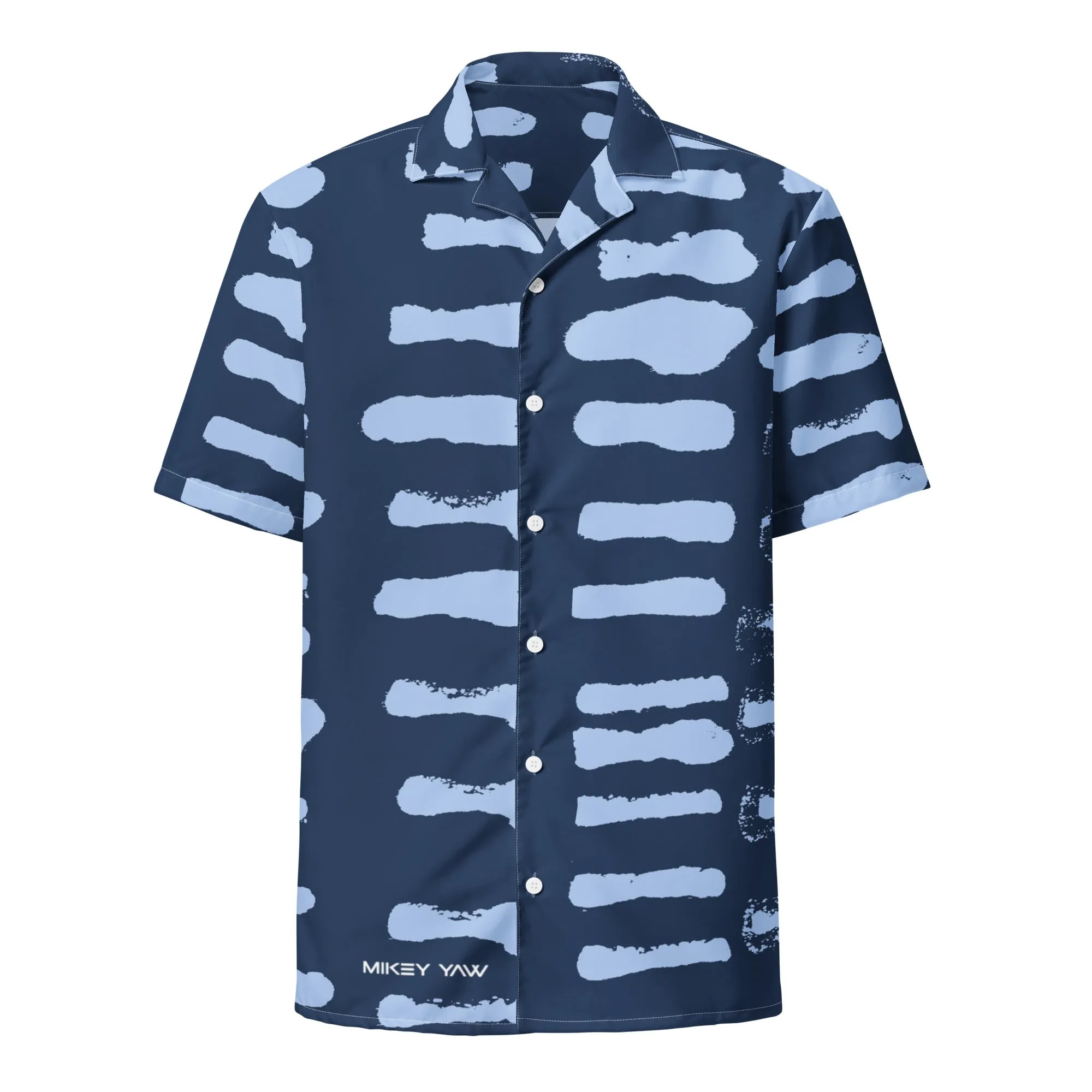 MY Lite Blue Abstract Button Down Unisex Shirt