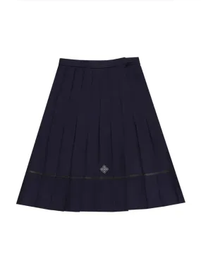 Sakura Petals High-Waist Pleated JK Uniform Midi Skirts