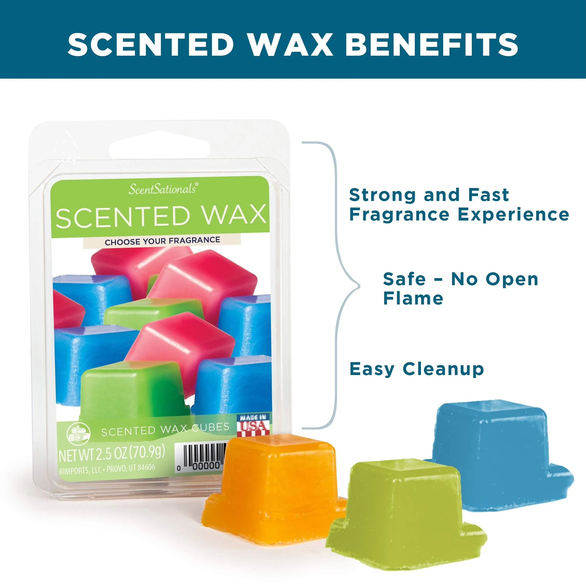 Scentsationals Scented Wax Fragrance Melts - Cuddle Up  2.5 oz (4-Pack)