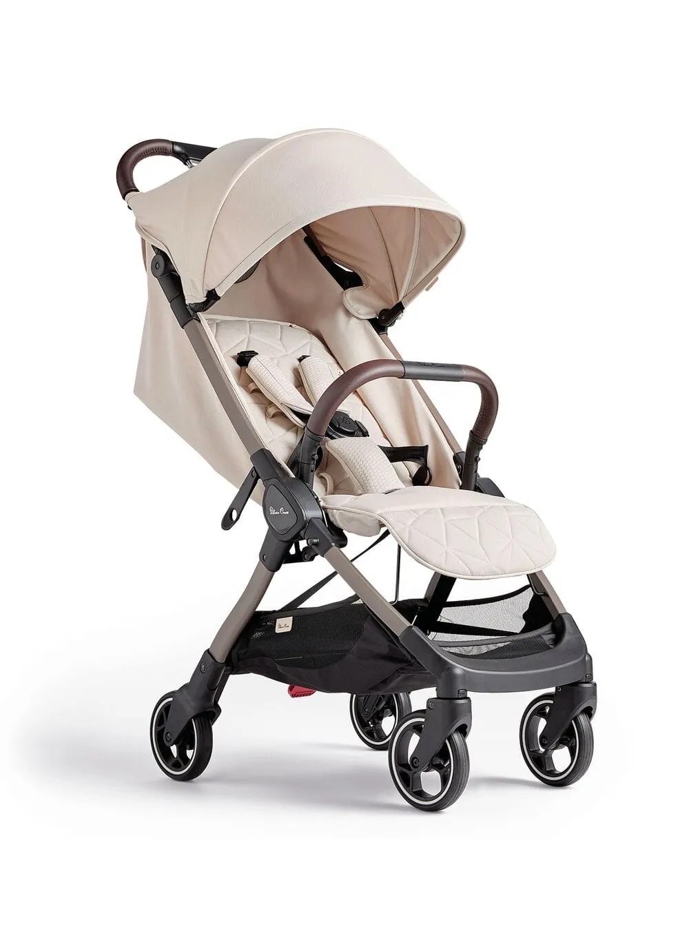 Silver Cross Clic Stroller and Footmuff - Almond