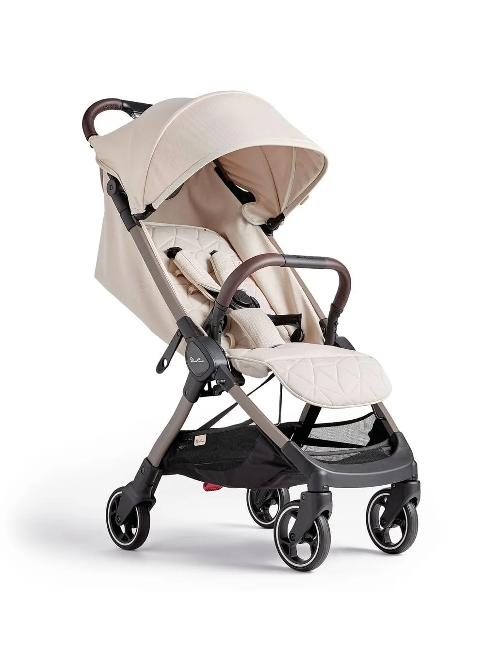 Silver Cross Clic Stroller and Footmuff - Almond