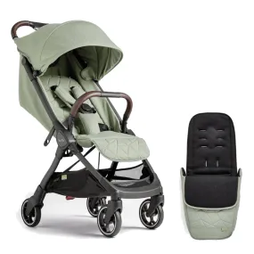 Silver Cross Clic Stroller and Footmuff - Sage