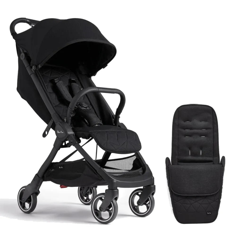 Silver Cross Clic Stroller and Footmuff - Space